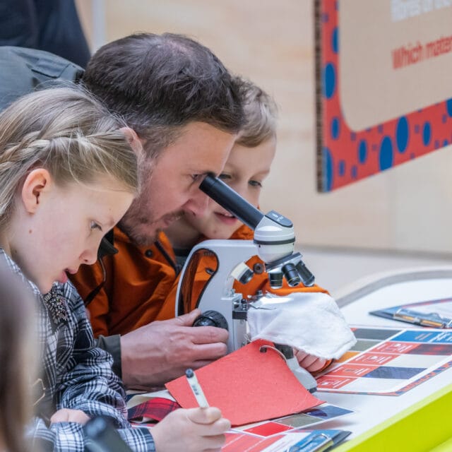 Visitors got the chance to test different materials at Growing Home