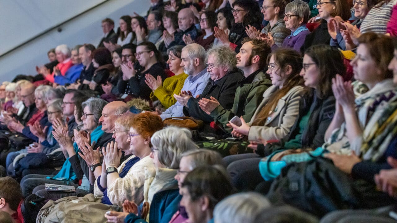 A packed auditorium enjoyed Disposing of the Body, a fascinating discussion of what happens to our bodies when we die